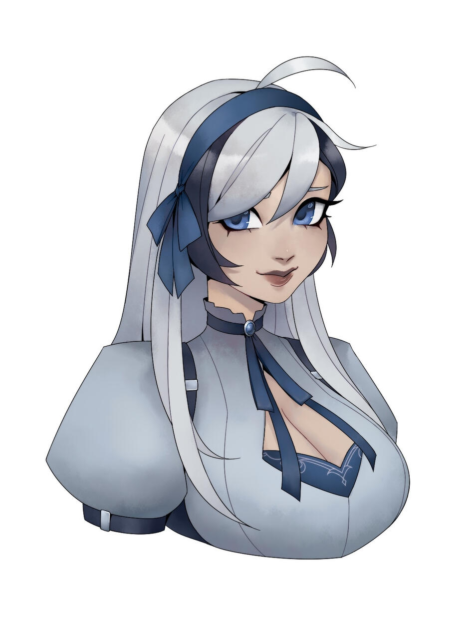 Portrait art by @bamiarts on bluesky