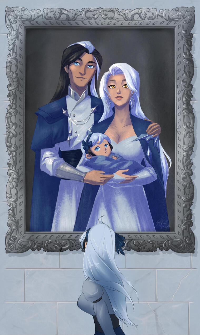 Coming across a portrait mourning the dead. Art by me