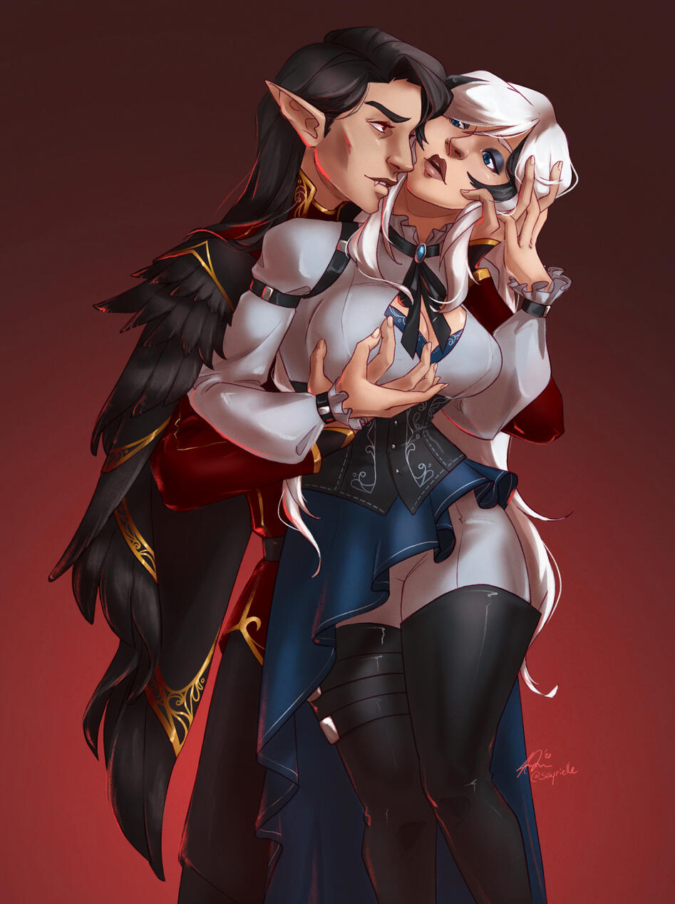 Spicy Heartwine and Anwyn Art by me