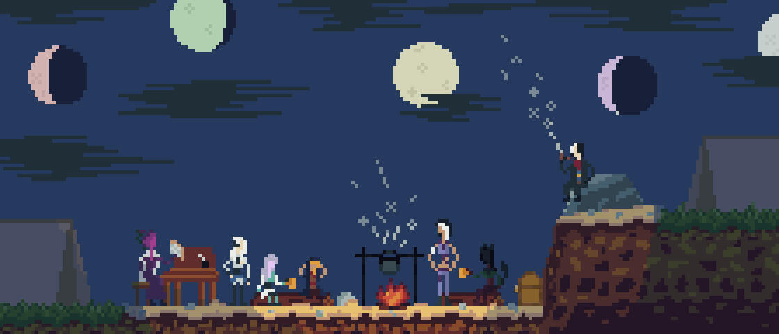 Family camp time Art by Pip