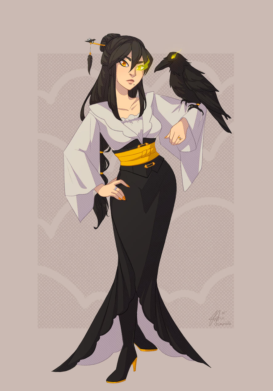 Akari (+Hugin) Full Body Art by me